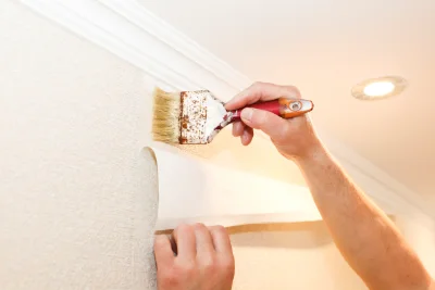 Pose de papier peint à Latrille — revêtements muraux et toiles de verre